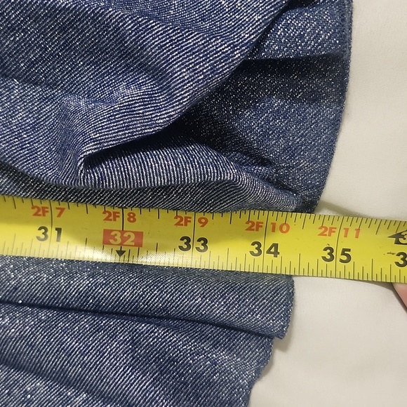 Free People Womens Pleated Love Metallic Mini Dress Small - Picture 10 of 10